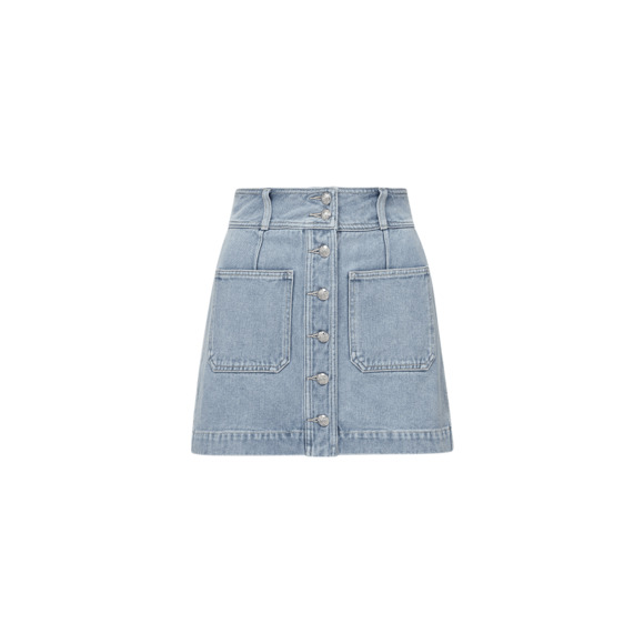 Veronica Beard 'Moxie' Blue Cotton Mini Skirt Size 8 - Picture 1 of 4